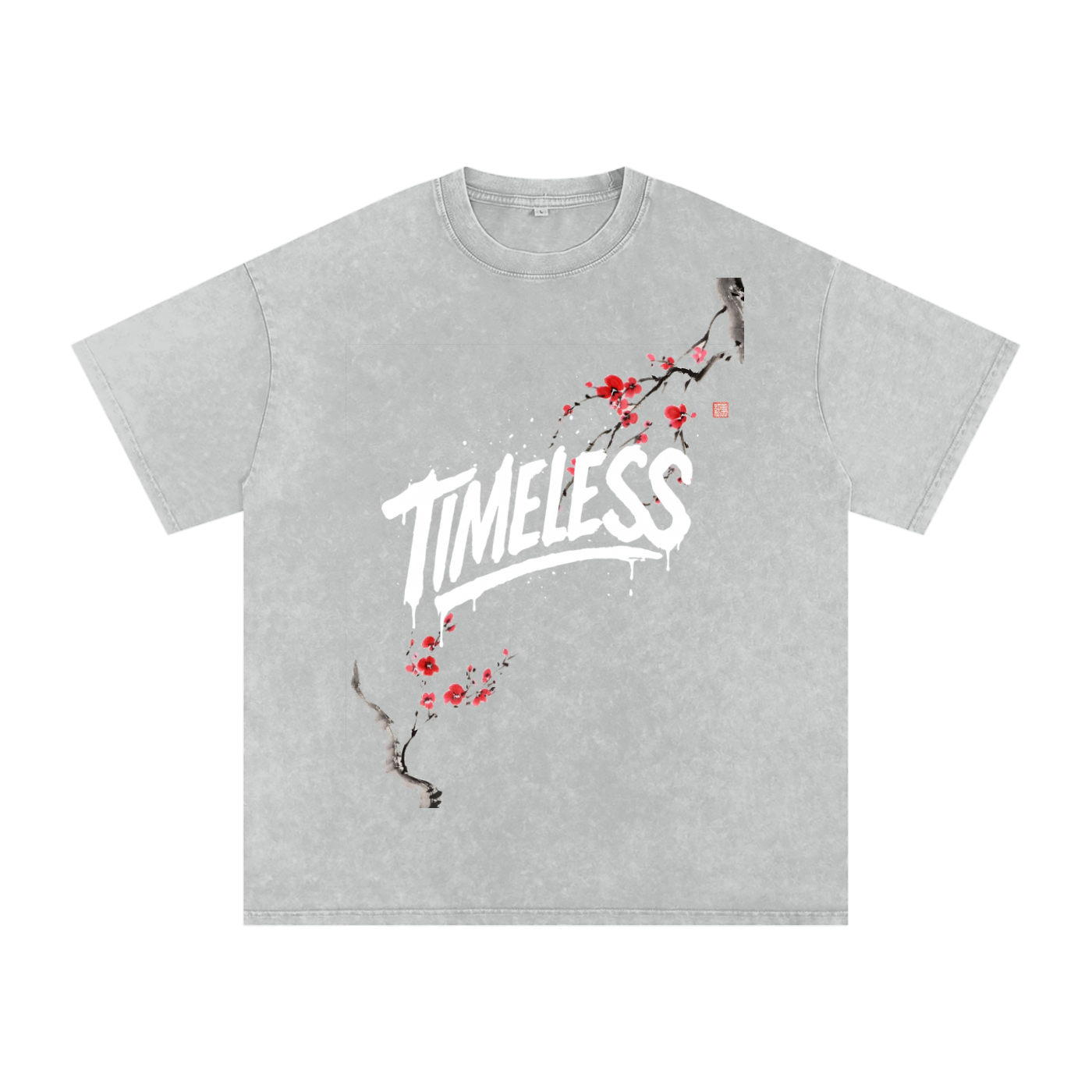Sakura Timeless Washed Oversized T-Shirt