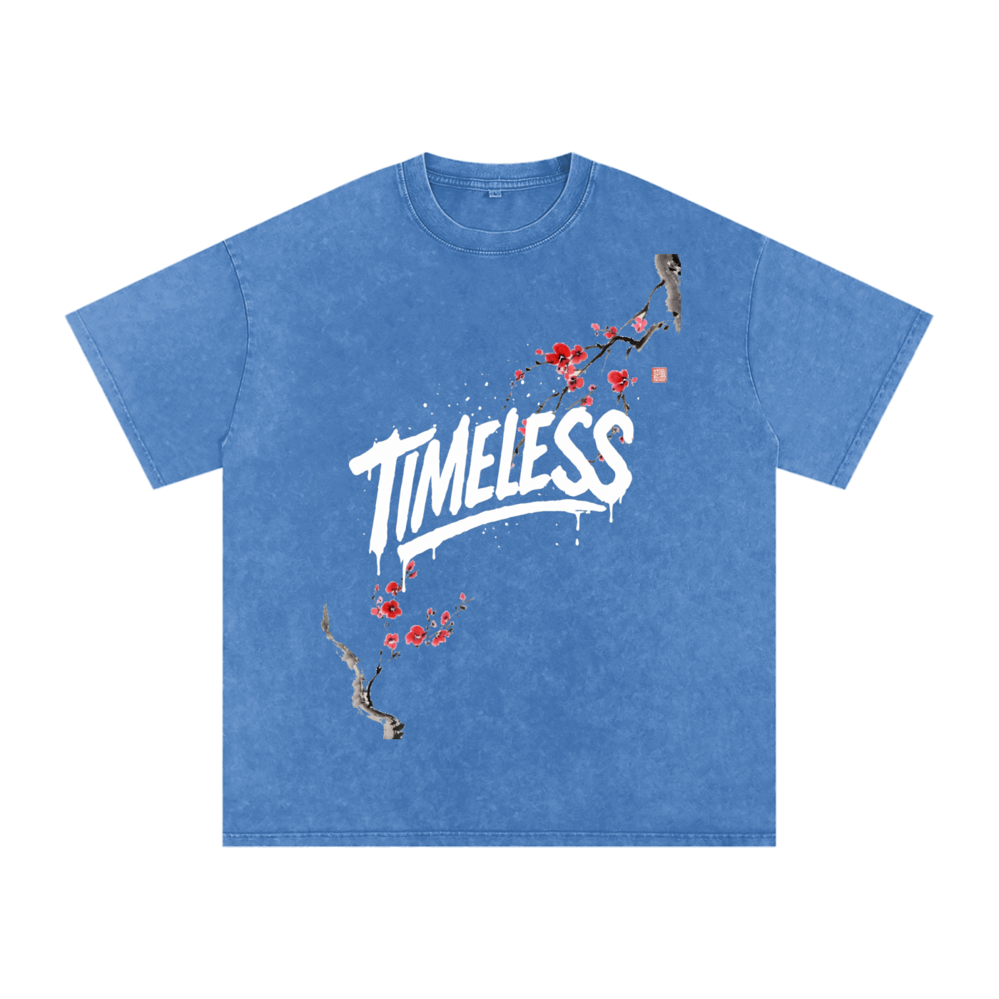 Sakura Timeless Washed Oversized T-Shirt
