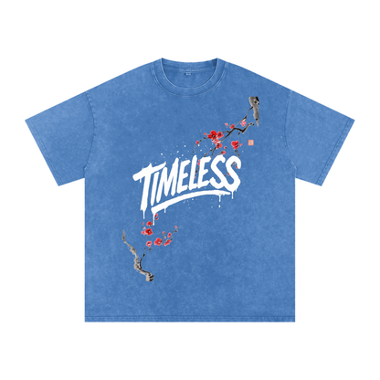 Sakura Timeless Washed Oversized T-Shirt