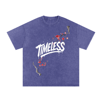 Sakura Timeless Washed Oversized T-Shirt