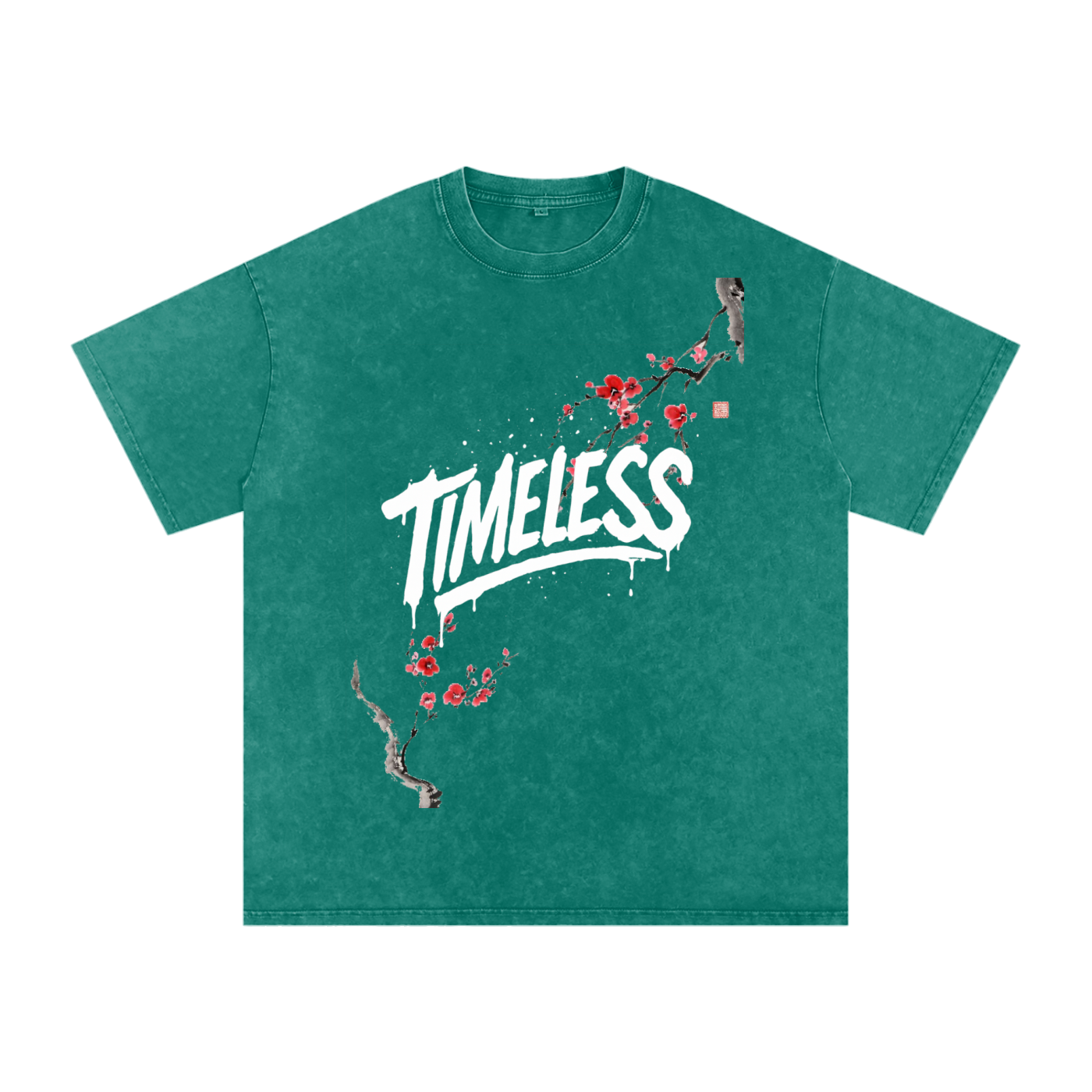 Sakura Timeless Washed Oversized T-Shirt