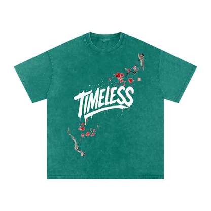 Sakura Timeless Washed Oversized T-Shirt
