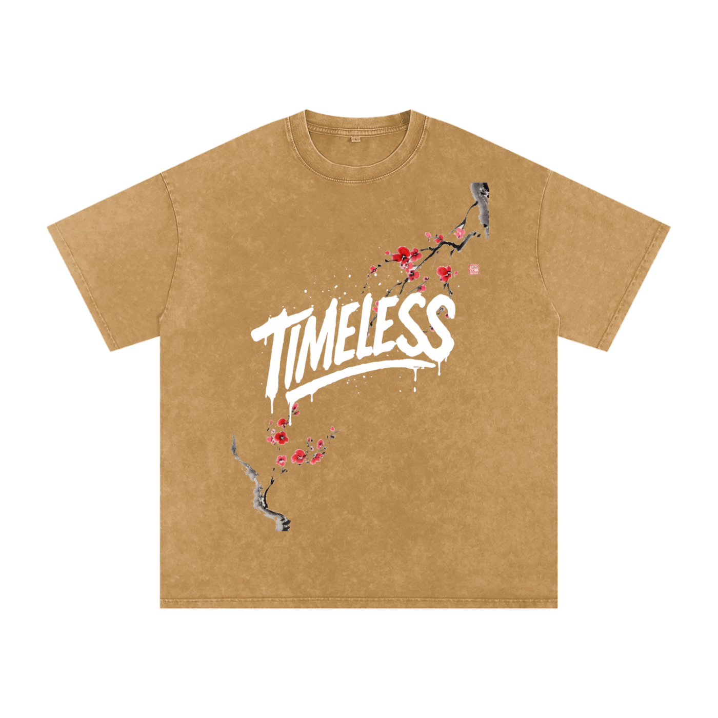 Sakura Timeless Washed Oversized T-Shirt