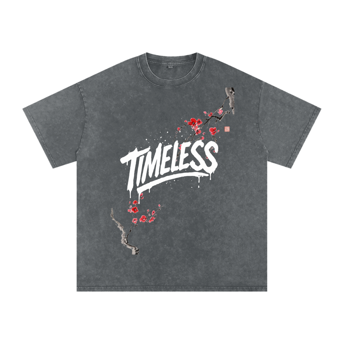 Sakura Timeless Washed Oversized T-Shirt