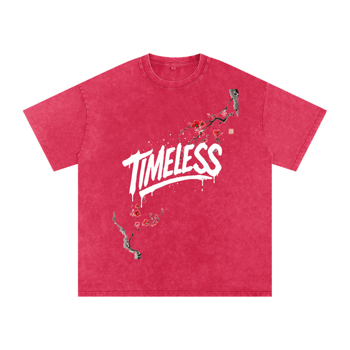 Sakura Timeless Washed Oversized T-Shirt