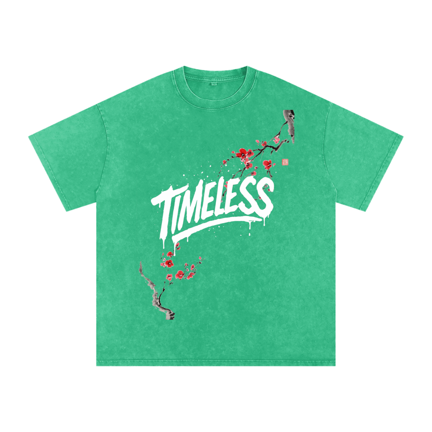 Sakura Timeless Washed Oversized T-Shirt