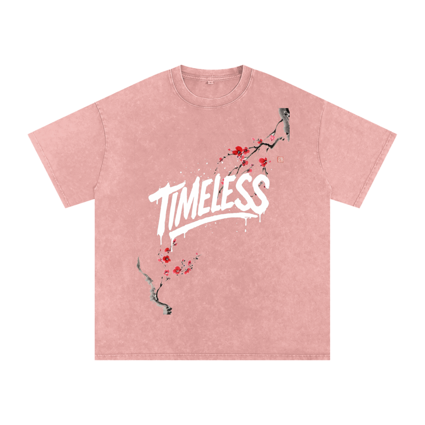 Sakura Timeless Washed Oversized T-Shirt