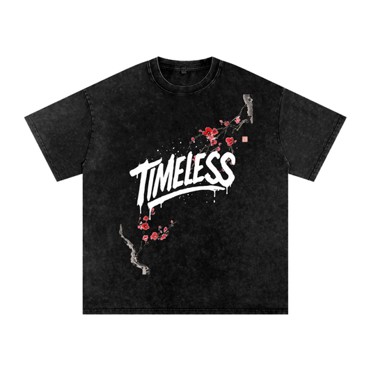 Sakura Timeless Washed Oversized T-Shirt
