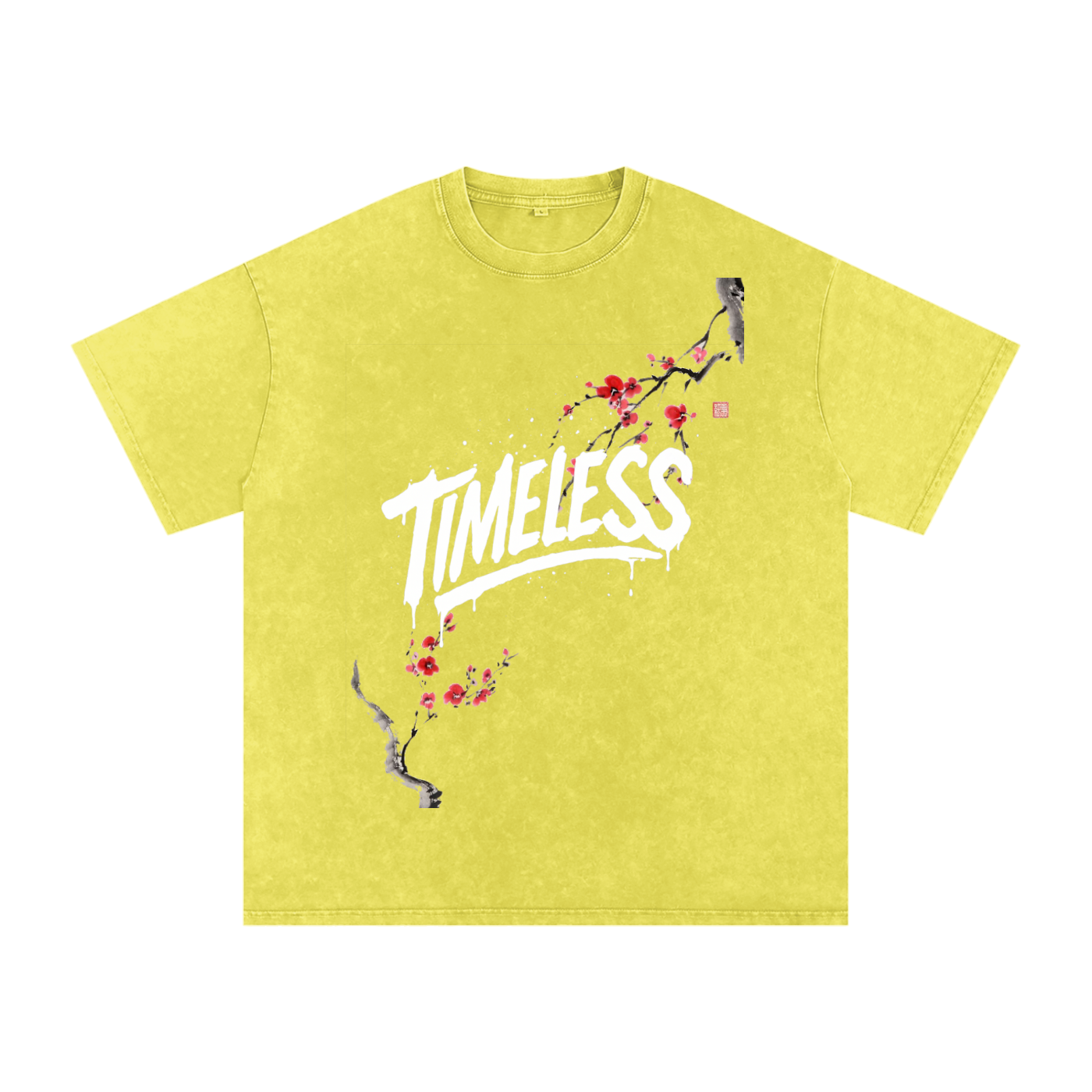 Sakura Timeless Washed Oversized T-Shirt