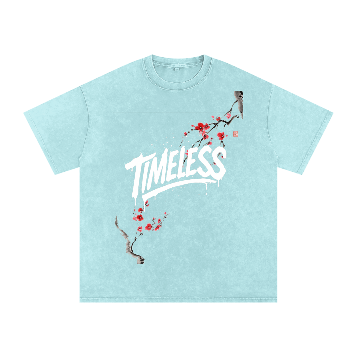 Sakura Timeless Washed Oversized T-Shirt