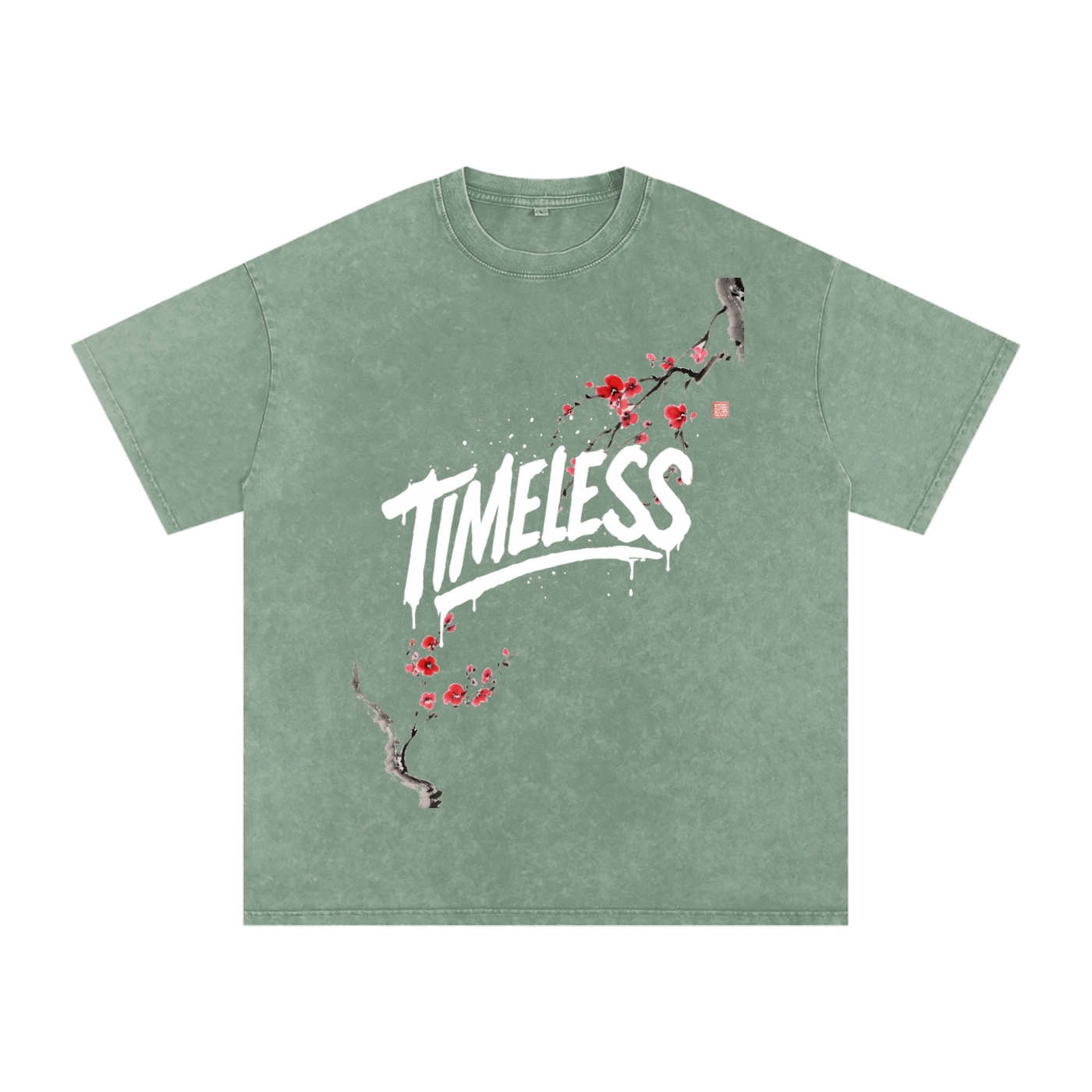 Sakura Timeless Washed Oversized T-Shirt