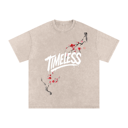 Sakura Timeless Washed Oversized T-Shirt