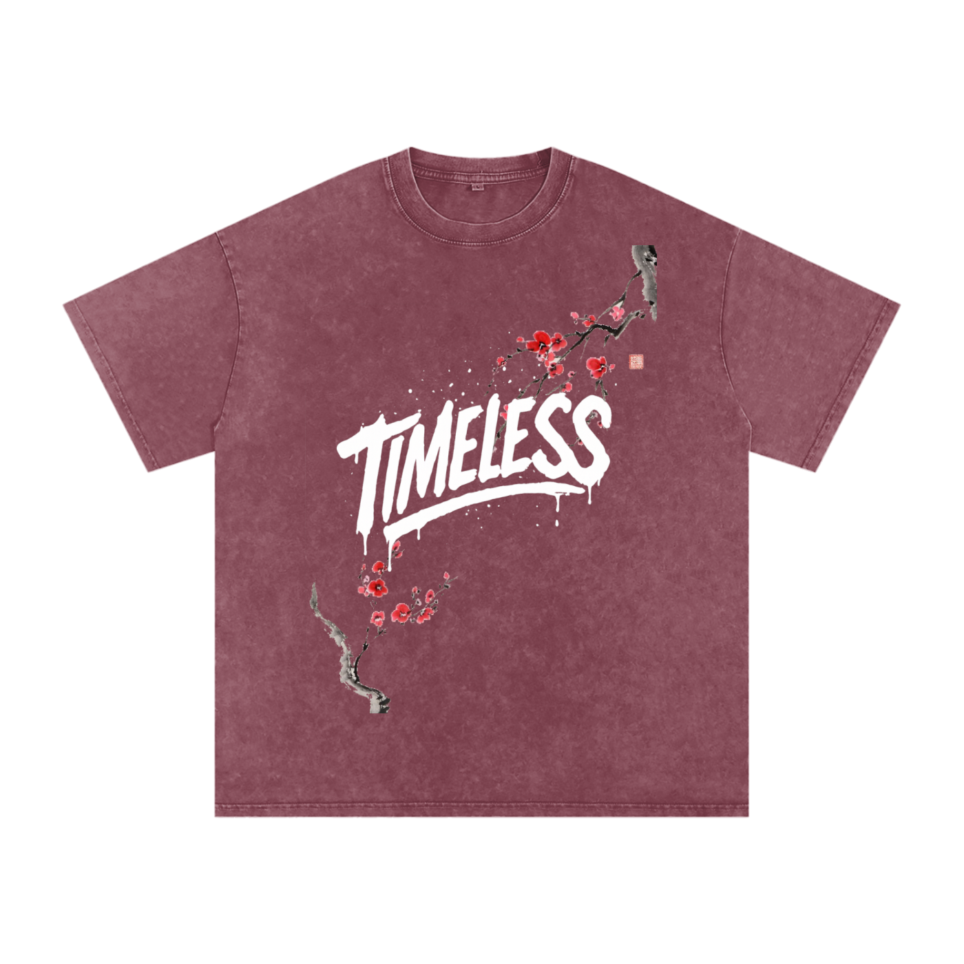 Sakura Timeless Washed Oversized T-Shirt